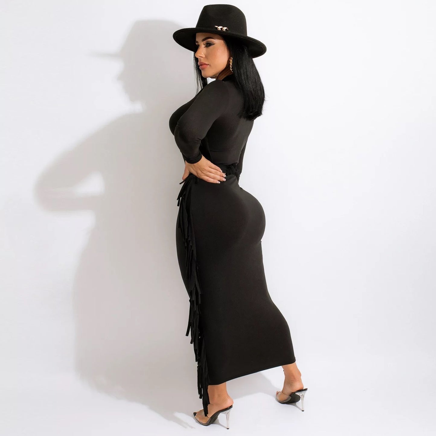 Miss Thang Fringe Dress
