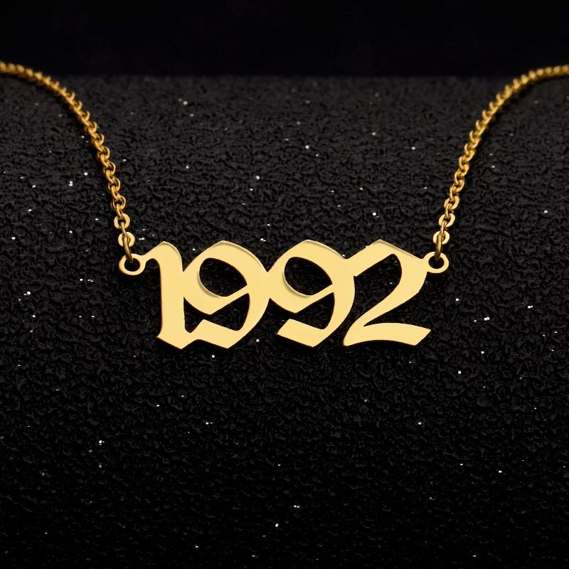 “Rep Your Year” Birth Year Necklaces