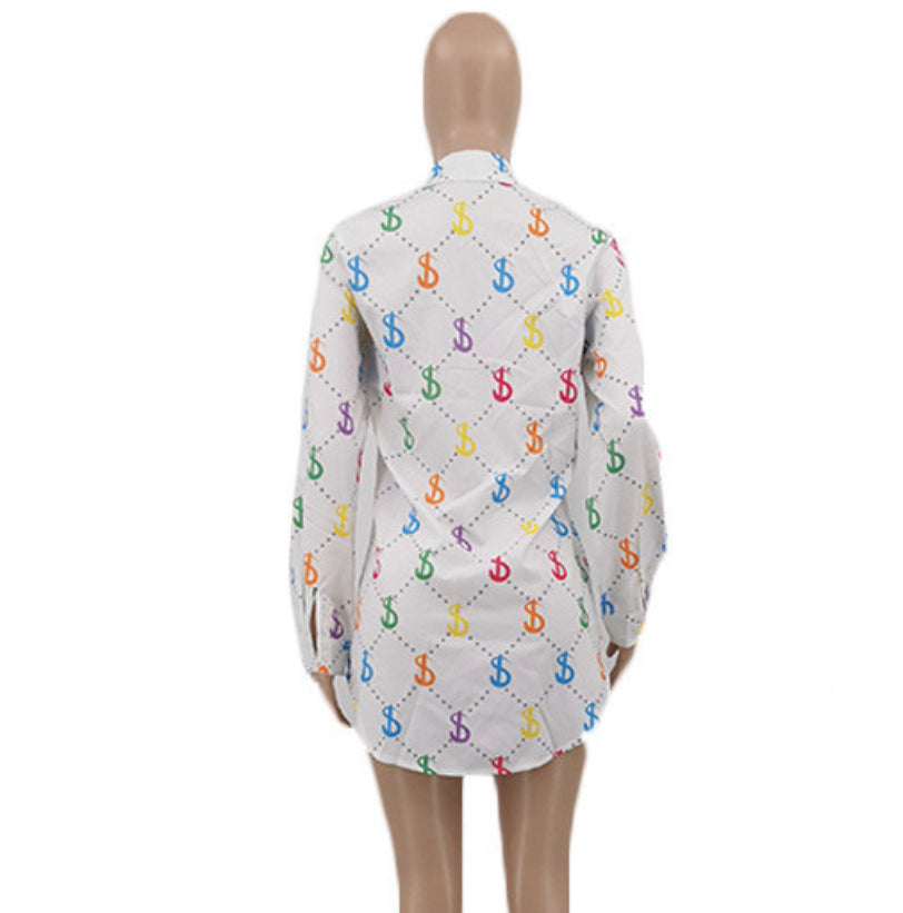 "Color Me Rich" Shirt Dress