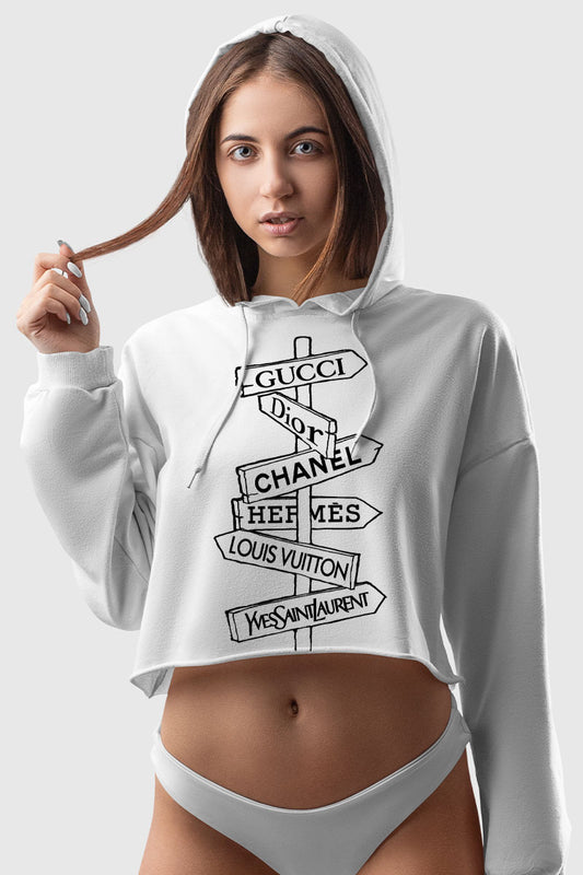 Designer Lane | Crop Hoodie