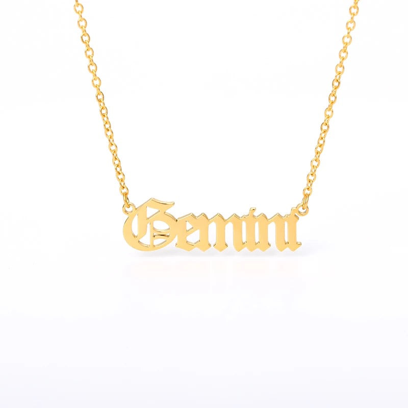 “What’s Your Sign” Zodiac Necklaces