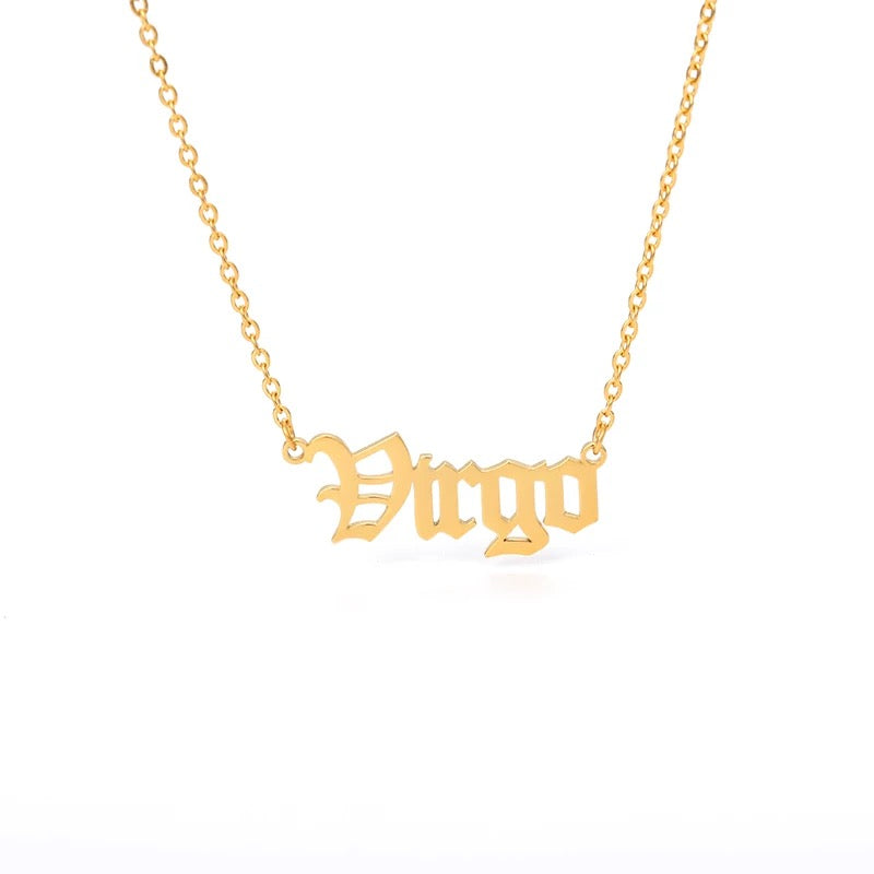 “What’s Your Sign” Zodiac Necklaces