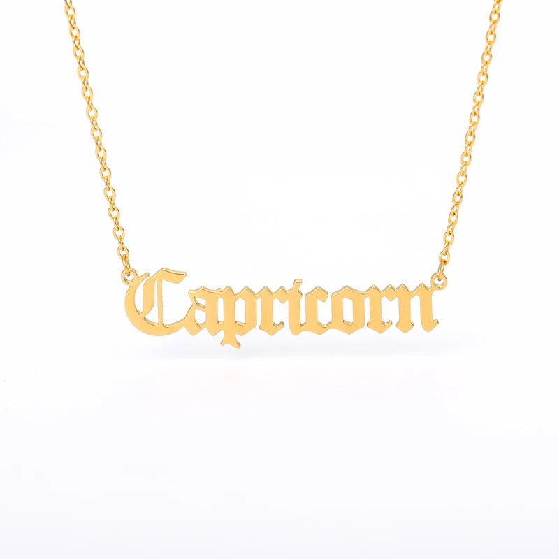 “What’s Your Sign” Zodiac Necklaces