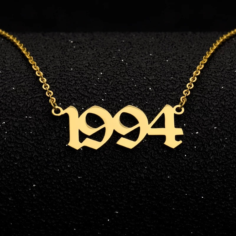 “Rep Your Year” Birth Year Necklaces