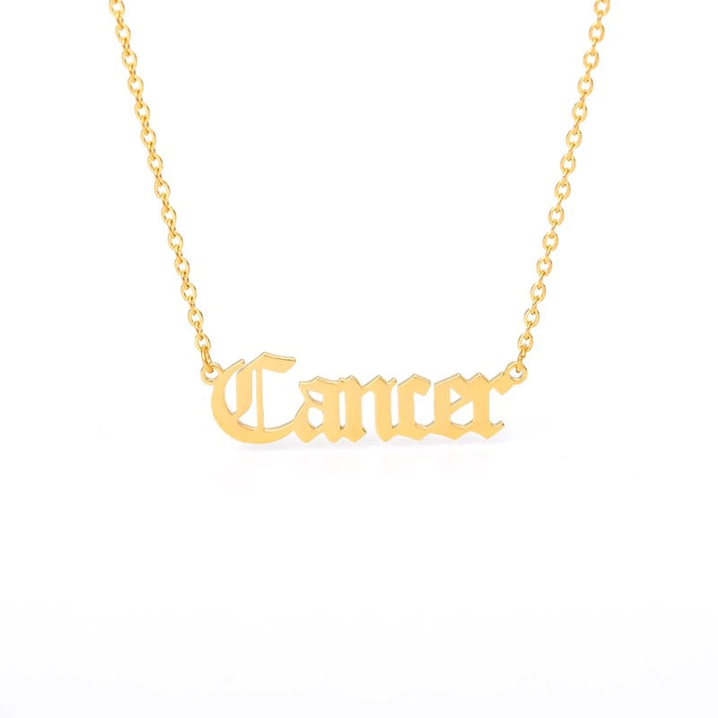 “What’s Your Sign” Zodiac Necklaces