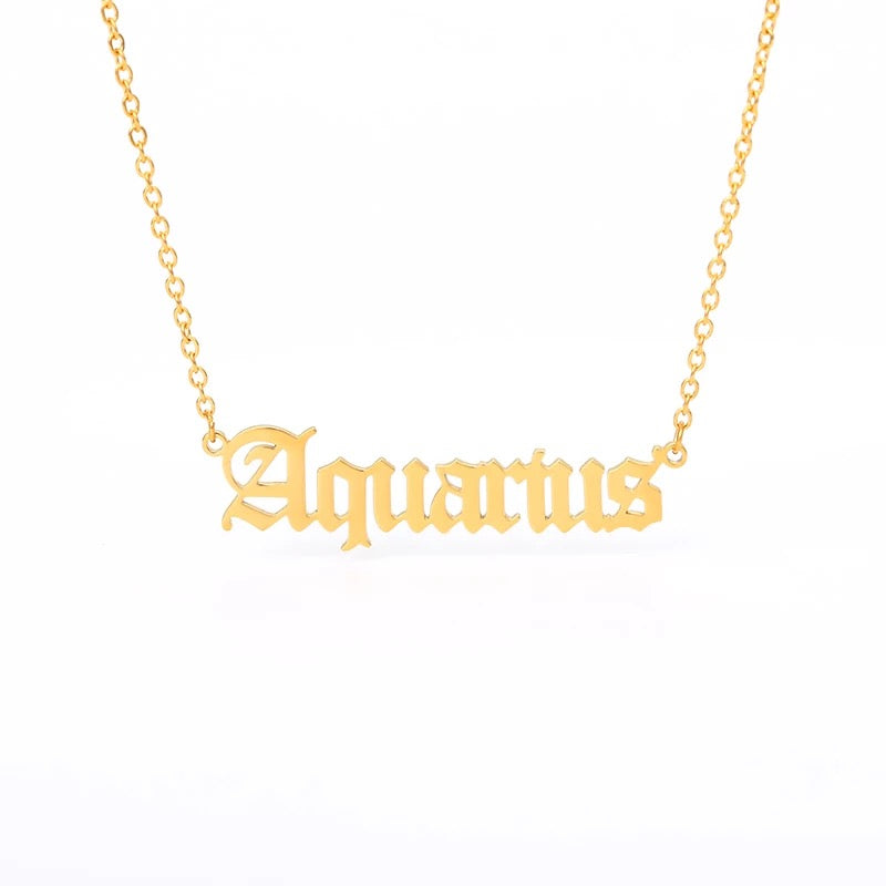 “What’s Your Sign” Zodiac Necklaces