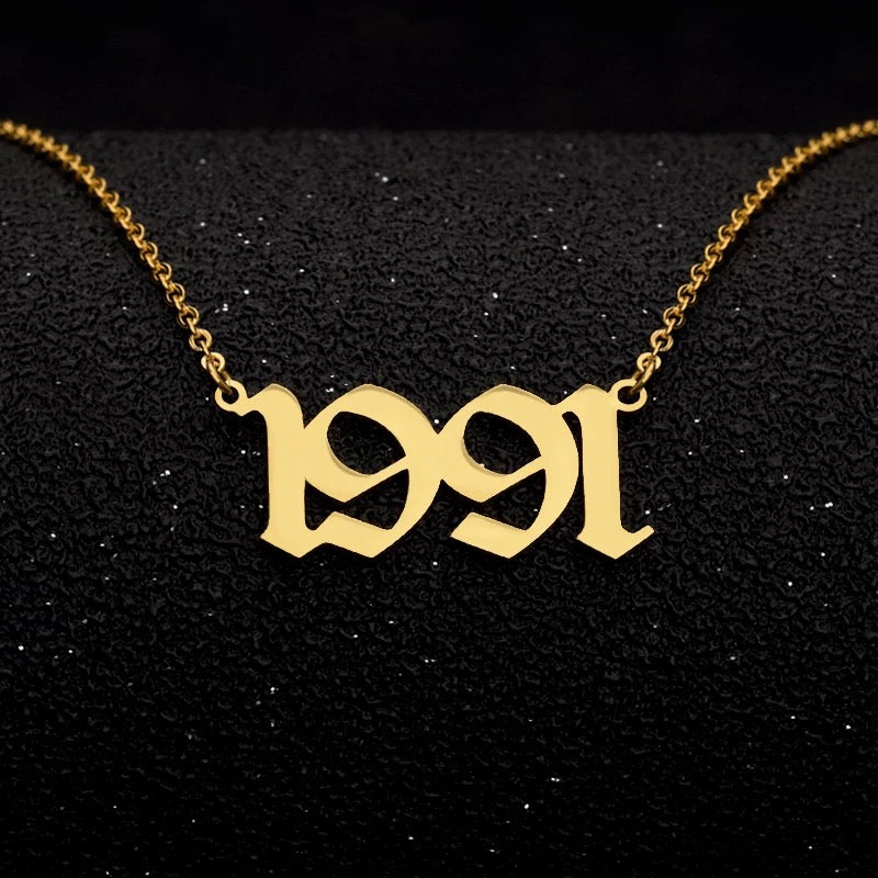 “Rep Your Year” Birth Year Necklaces