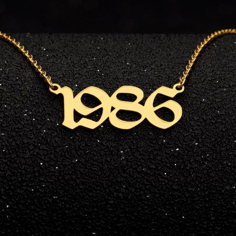 “Rep Your Year” Birth Year Necklaces