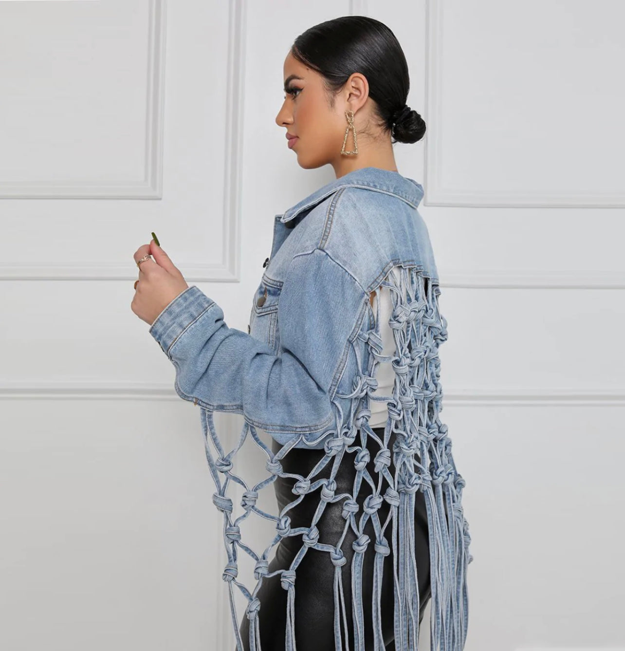 Tasha | Fringe Jean Jacket