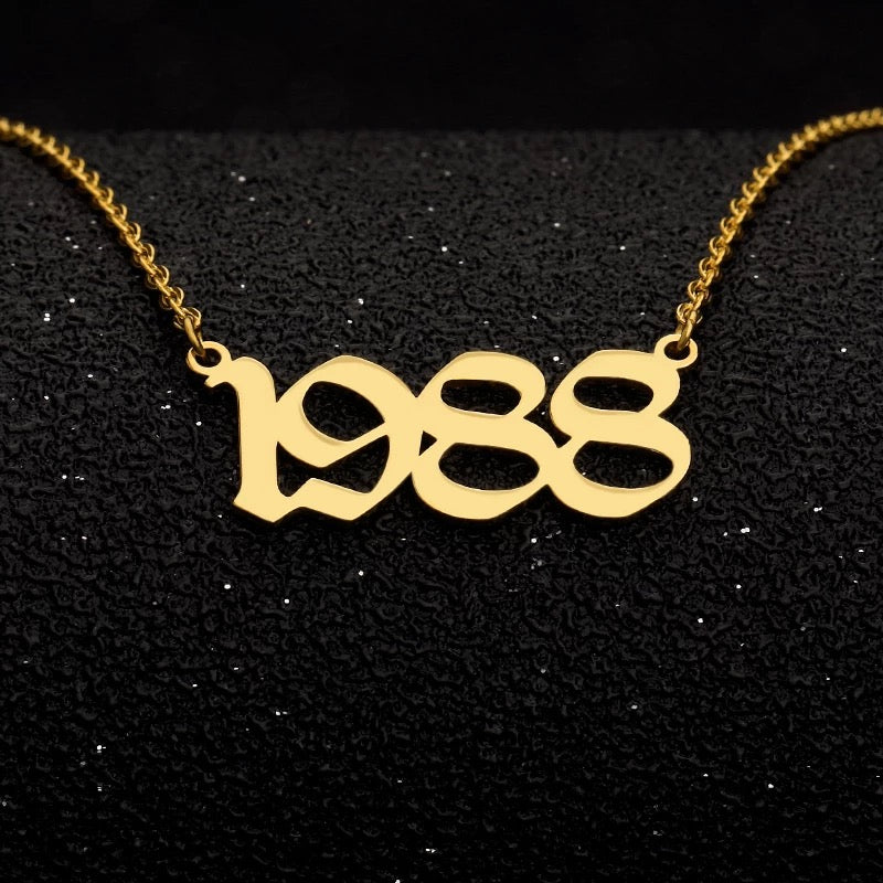 “Rep Your Year” Birth Year Necklaces