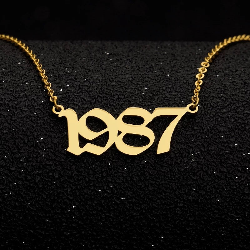 “Rep Your Year” Birth Year Necklaces