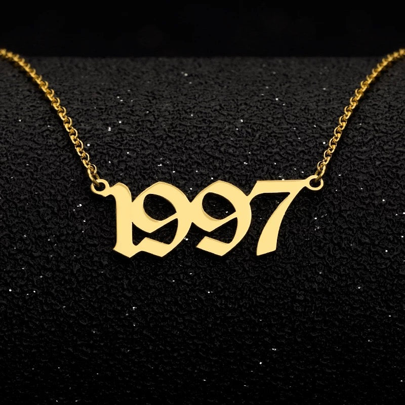 “Rep Your Year” Birth Year Necklaces