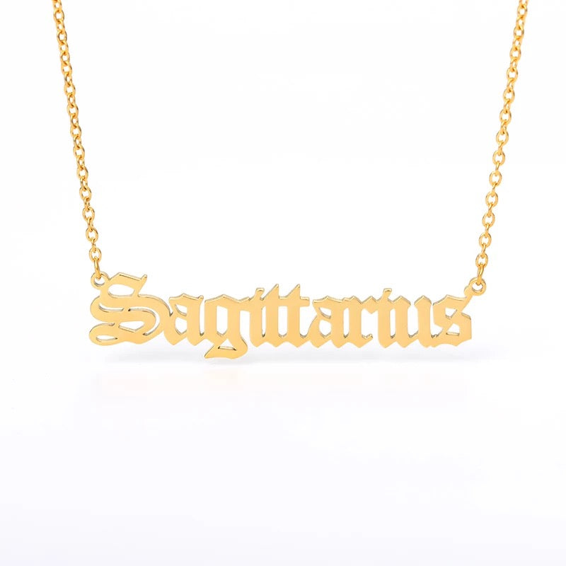 “What’s Your Sign” Zodiac Necklaces