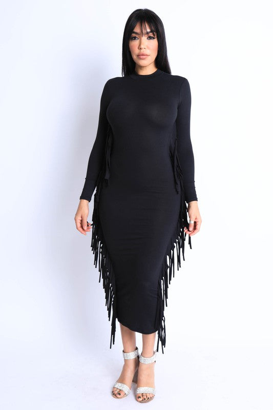 Miss Thang Fringe Dress