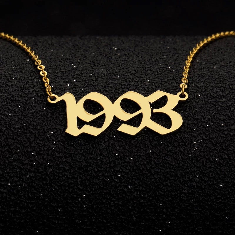 “Rep Your Year” Birth Year Necklaces