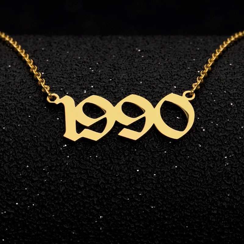 “Rep Your Year” Birth Year Necklaces