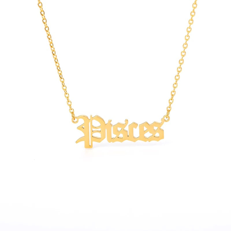 “What’s Your Sign” Zodiac Necklaces