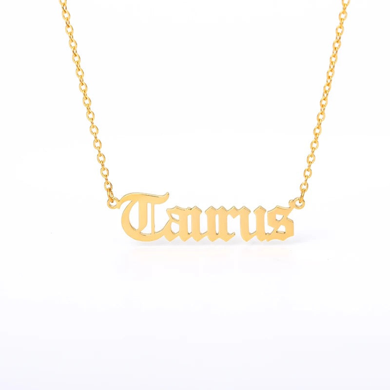 “What’s Your Sign” Zodiac Necklaces