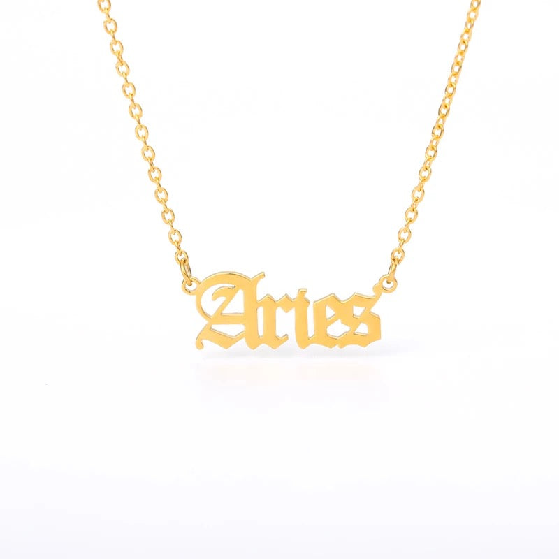 “What’s Your Sign” Zodiac Necklaces